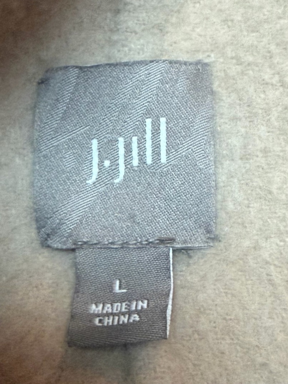 J. Jill Beige Wool Angora Blend Cardigan Jacket Belted Beige Large - Picture 6 of 8